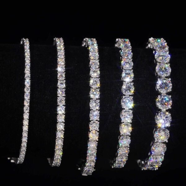 Moissanite Tennis Bracelet 14K Gold (ALL SIZES) - Image 17