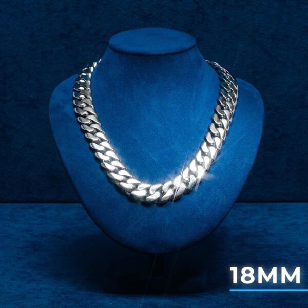 Silver Cuban Link Chain - Image 4