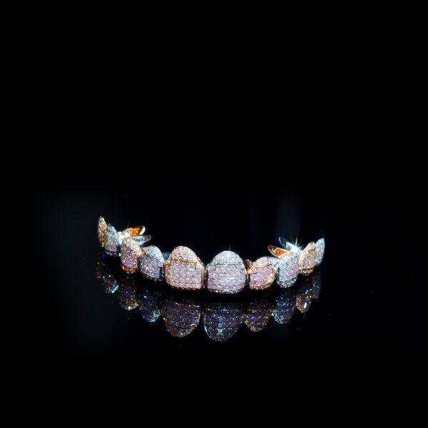 10 on 10 VVS Moissanite Diamond Grillz - Image 4