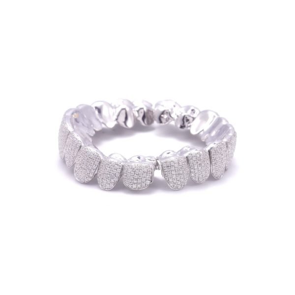 10 on 10 VVS Moissanite Prong Diamond Grillz - Image 5