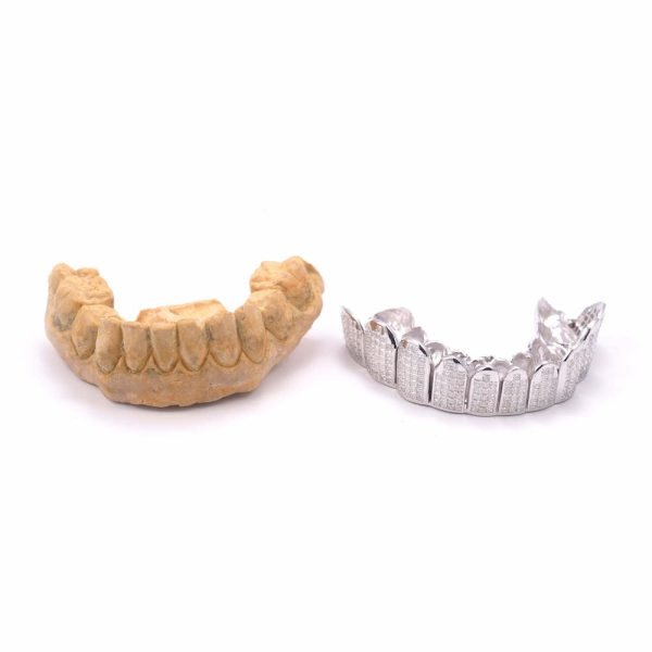 Invisible Set Princess Cut Moissanite Bottom Diamond Grillz - Image 7