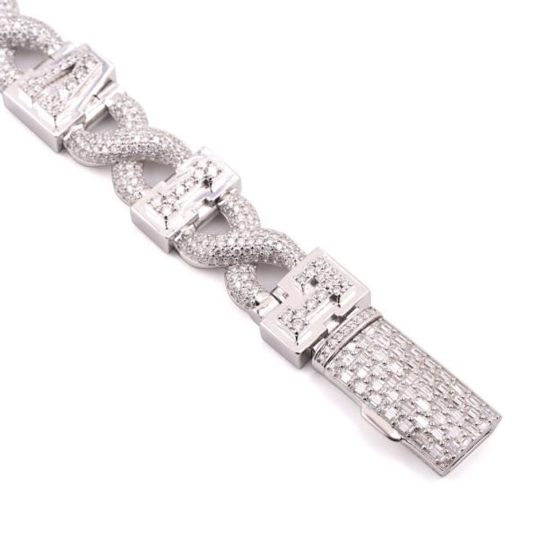 10MM Custom Infinity Link Bracelet 14K Gold - Image 5