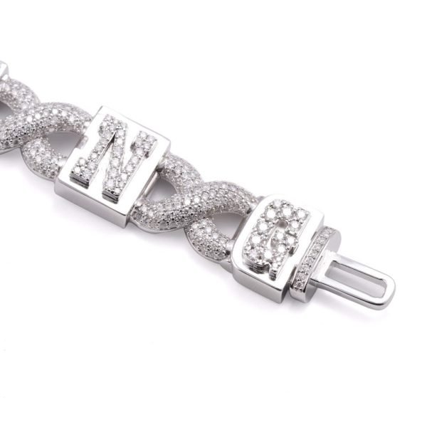 10MM Custom Infinity Link Bracelet 14K Gold - Image 6