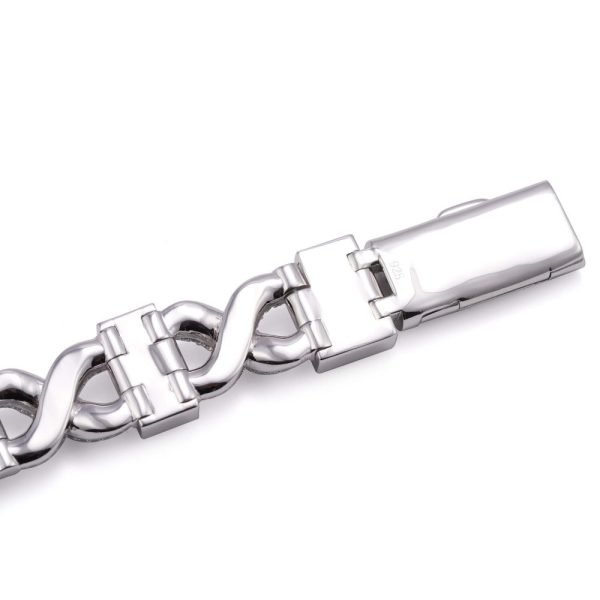 10MM Custom Infinity Link Bracelet 14K Gold - Image 7
