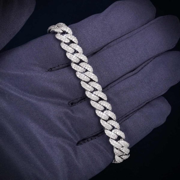 10MM VVS Miami Cuban Link Bracelet 14K Gold - Image 4