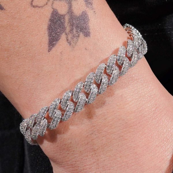 10MM VVS Miami Cuban Link Bracelet 14K Gold - Image 3
