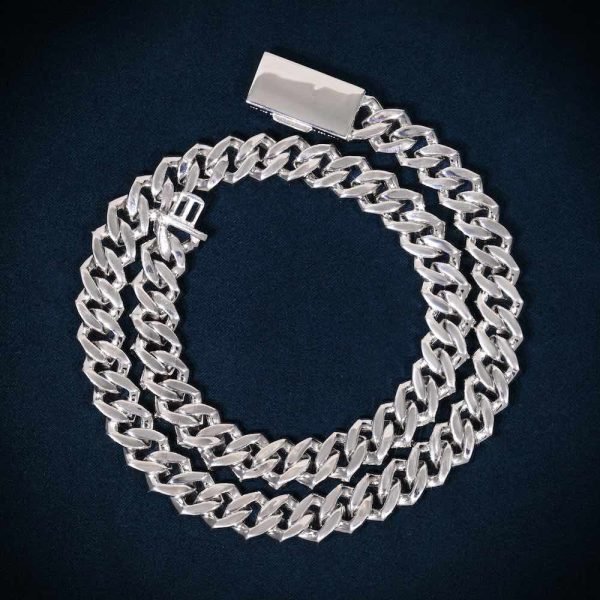 10MM Round Cut Moissanite Cuban Link Chain 14K Gold - Image 10