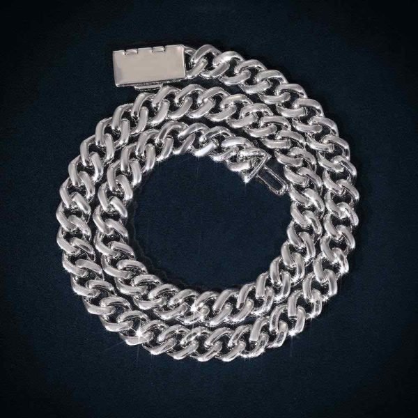 10MM Moissanite Prong Miami Cuban Link Chain 14K Gold - Image 7