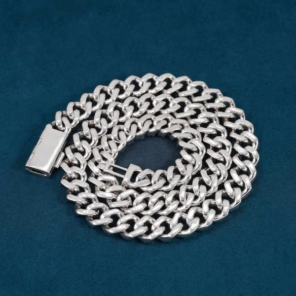 12MM Moissanite Prong Miami Cuban Link Chain 14K Gold - Image 6