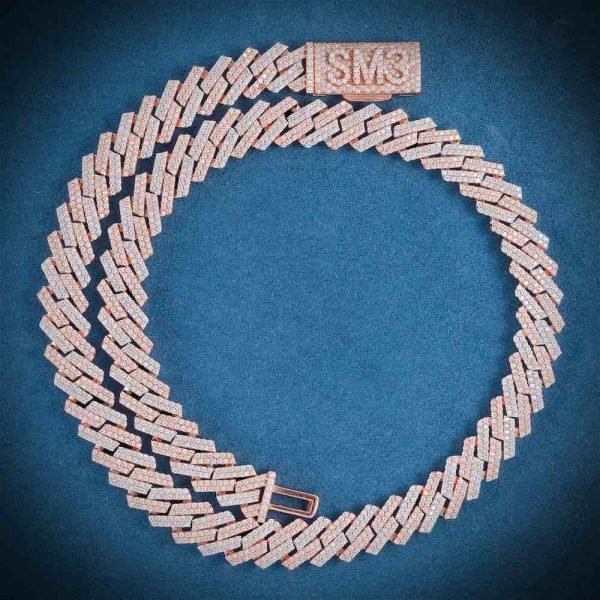 12MM Custom Clasp Two-Tone Cuban Link Chain 14K Gold - Image 2