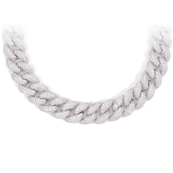 14MM Diamond Miami Cuban Chain 14K Solid Gold - Image 2