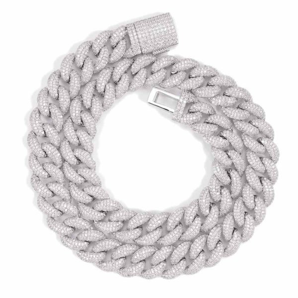 14MM Diamond Miami Cuban Chain 14K Solid Gold - Image 4