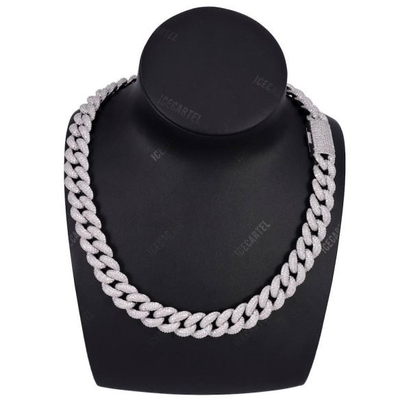 14MM Diamond Miami Cuban Chain 14K Solid Gold - Image 3