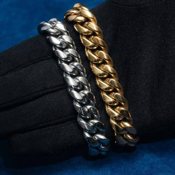 14MM Cuban Link Chain 14K Yellow Gold - Image 5