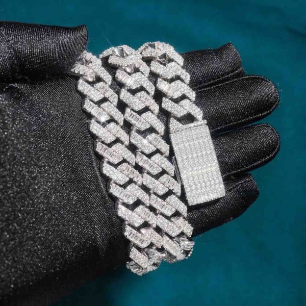 15MM Mix Cut Iced Out Cuban Link Chain 14K Gold - Image 6
