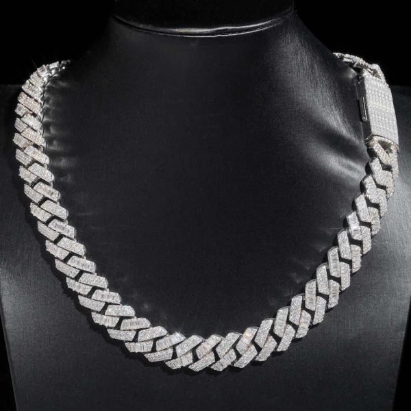 15MM Mix Cut Iced Out Cuban Link Chain 14K Gold - Image 8