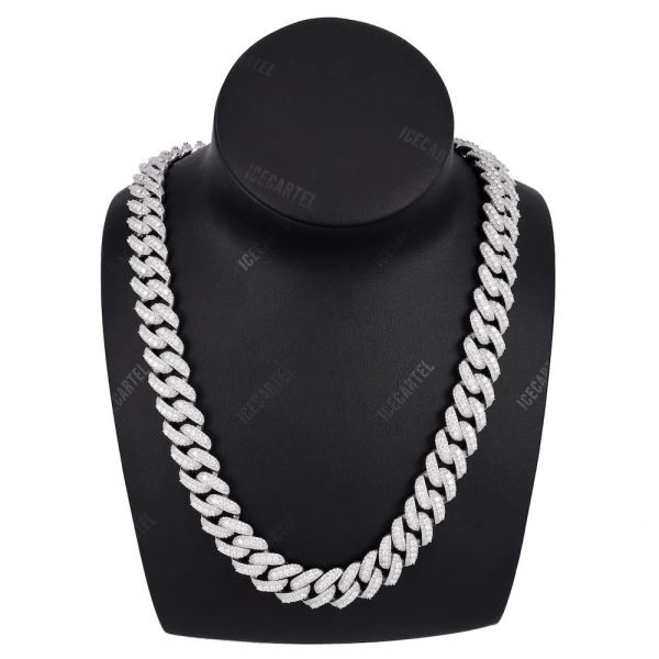 15MM Pointer Diamond Cuban Link Chain 14K Solid Gold - Image 3