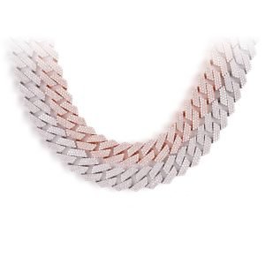 19MM Diamond Cuban Link Chain 14K Solid Gold