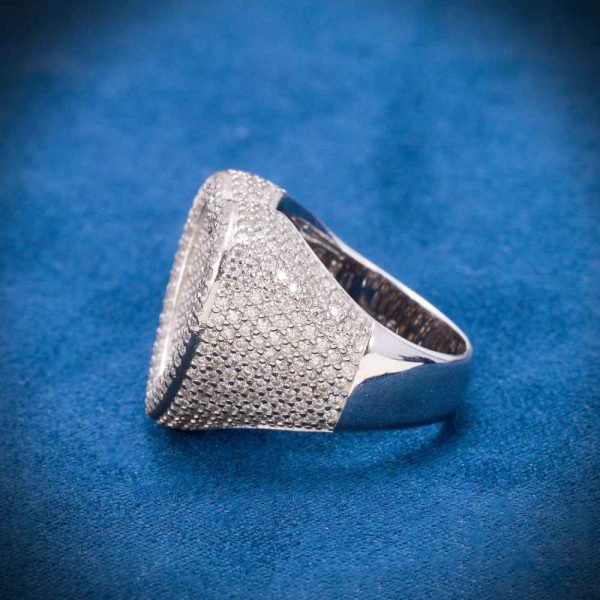 2-layer Moissanite Heart Ring 14K Gold - Image 6