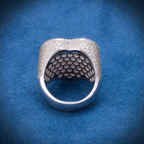 2-layer Moissanite Heart Ring 14K Gold - Image 7