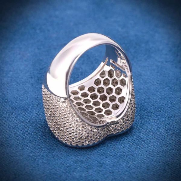 2-layer Moissanite Heart Ring 14K Gold - Image 5