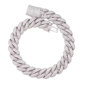 20MM Cluster-Set Miami Cuban Link Chain 14K Gold