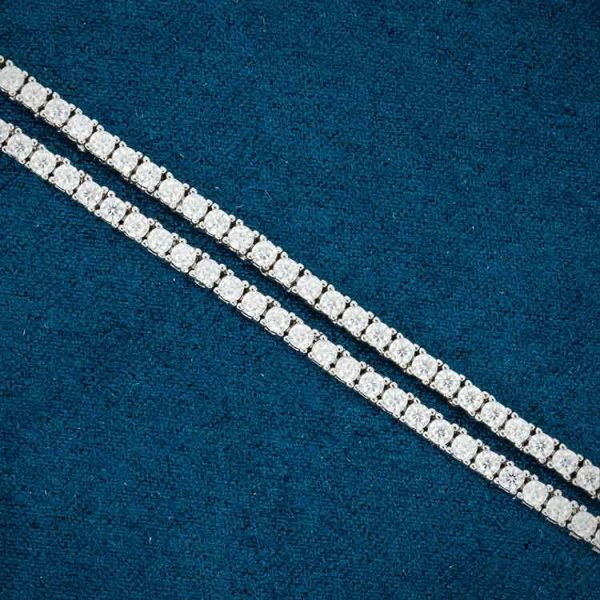 2MM Moissanite Tennis Chain 14K Gold - Image 11