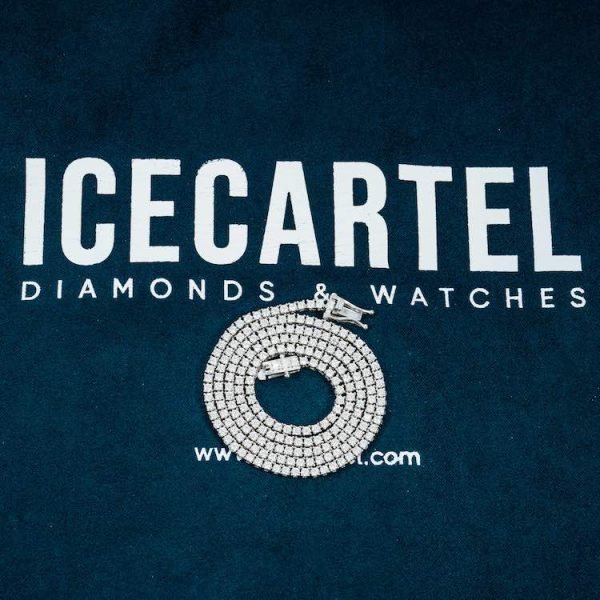 2MM Moissanite Tennis Chain 14K Gold - Image 13