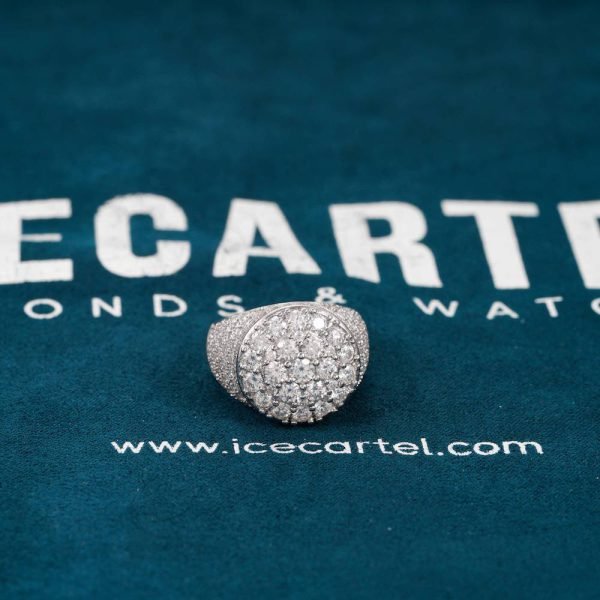 Moissanite Prong Dome Ring 14k - Image 7