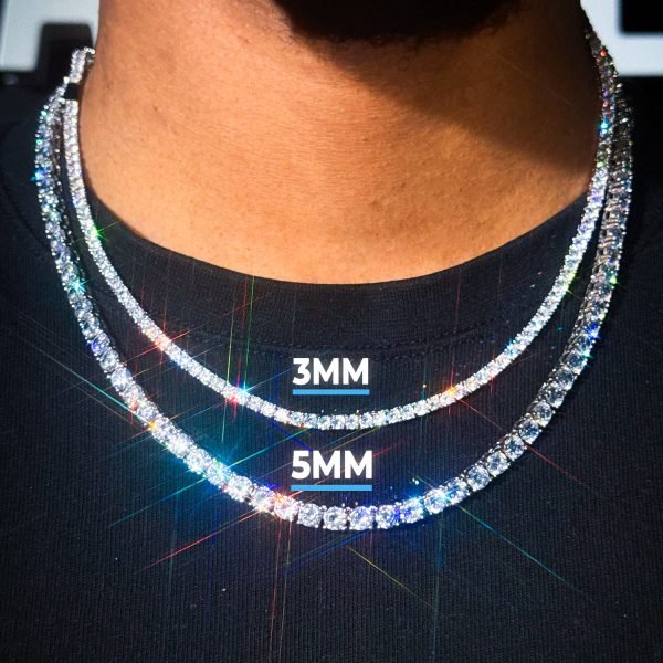 VVS Tennis Chain 14K Gold (ALL SIZES) - Image 2
