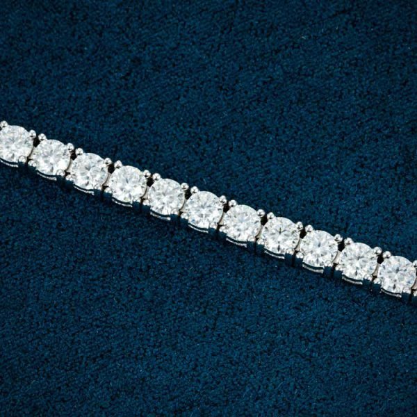 3MM Moissanite Tennis Bracelet 14K Gold - Image 7