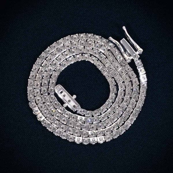 3MM Moissanite Tennis Chain 14K Gold - Image 10