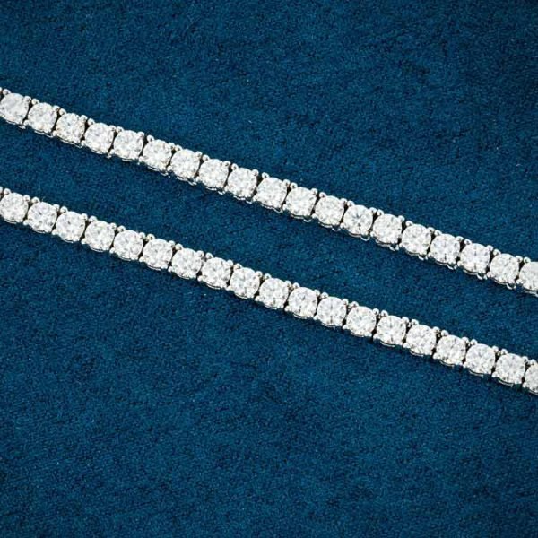 3MM Moissanite Tennis Chain 14K Gold - Image 16