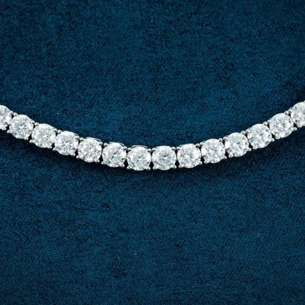 4MM Moissanite Tennis Bracelet 14K Gold - Image 10