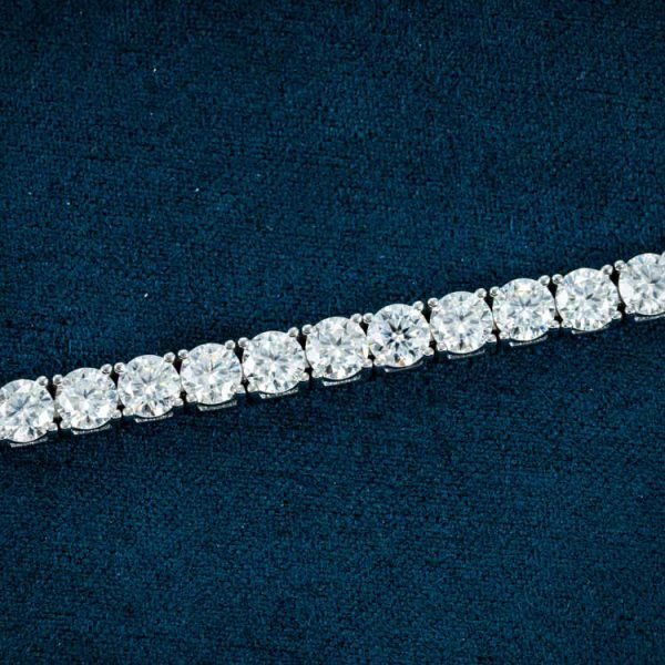 4MM Moissanite Tennis Bracelet 14K Gold - Image 11