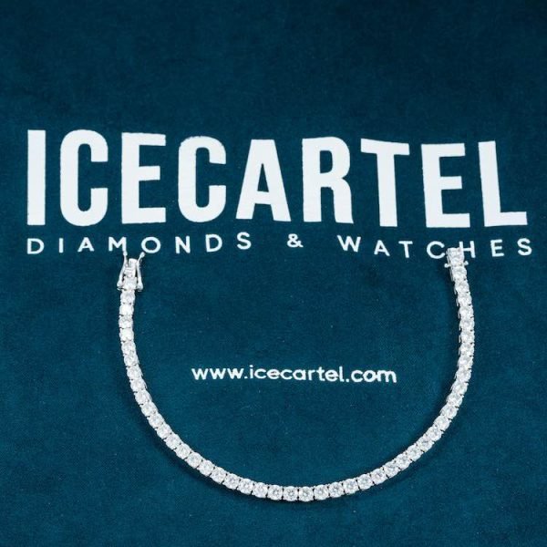 4MM Moissanite Tennis Bracelet 14K Gold - Image 8