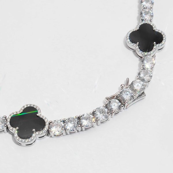 5MM Agate Moissanite Tennis Chain 14K Gold - Image 6