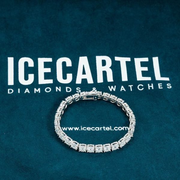 6MM Moissanite Tennis Bracelet 14K Gold - Image 9