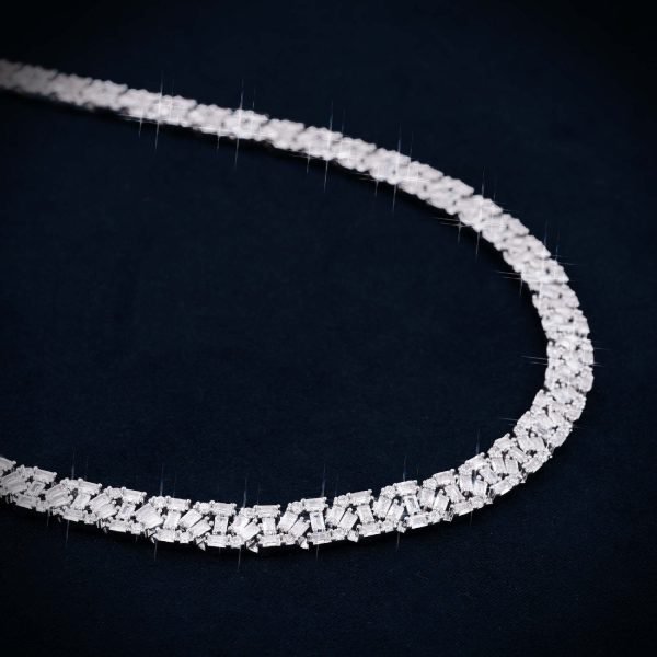 8MM VVS Baguette Mariner Link Chain 14K Gold - Image 5
