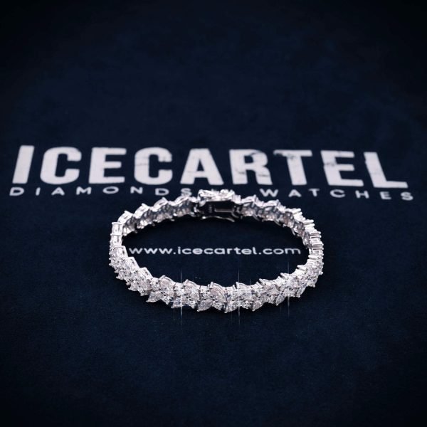9MM Moissanite Eternal Harmony Tennis Bracelet 14K Gold - Image 6