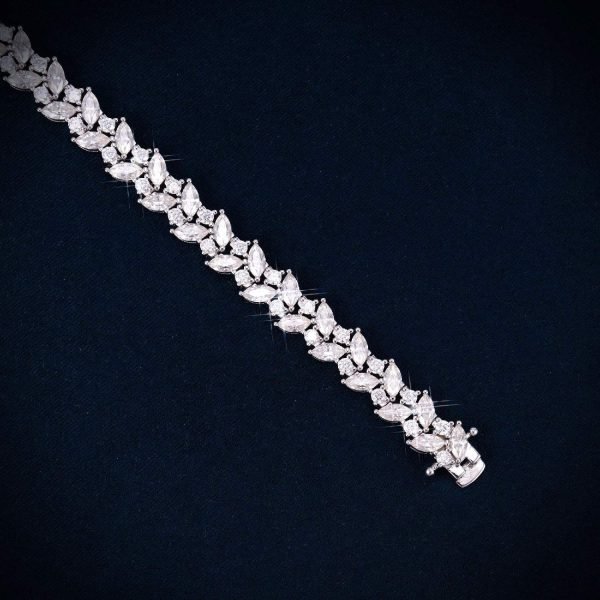 9MM Moissanite Eternal Harmony Tennis Bracelet 14K Gold - Image 4