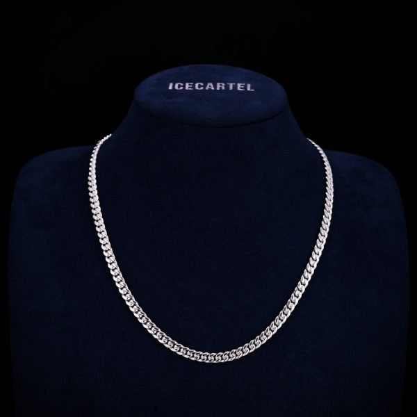 Cuban Link Chain with Iced Clasp 14K Gold (ALL SIZES) - Image 13