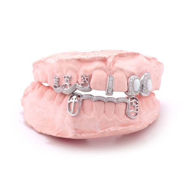 Custom Cross Opal Moissanite Grillz - Image 5