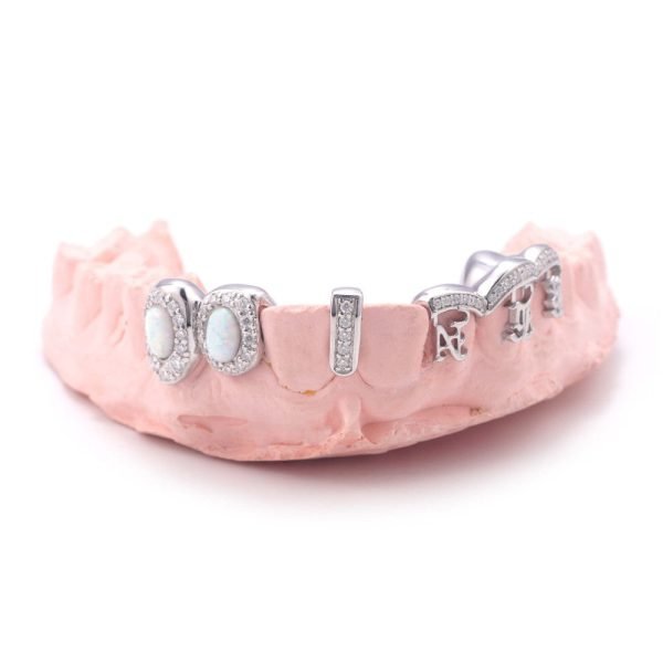 Custom Cross Opal Moissanite Grillz - Image 6