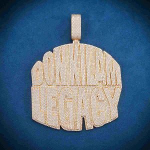 "DON KILAM LEGACY" Custom Moissanite Pendant 14k Gold