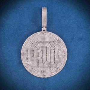 "ERULE" Custom Moissanite Pendant 14K Gold