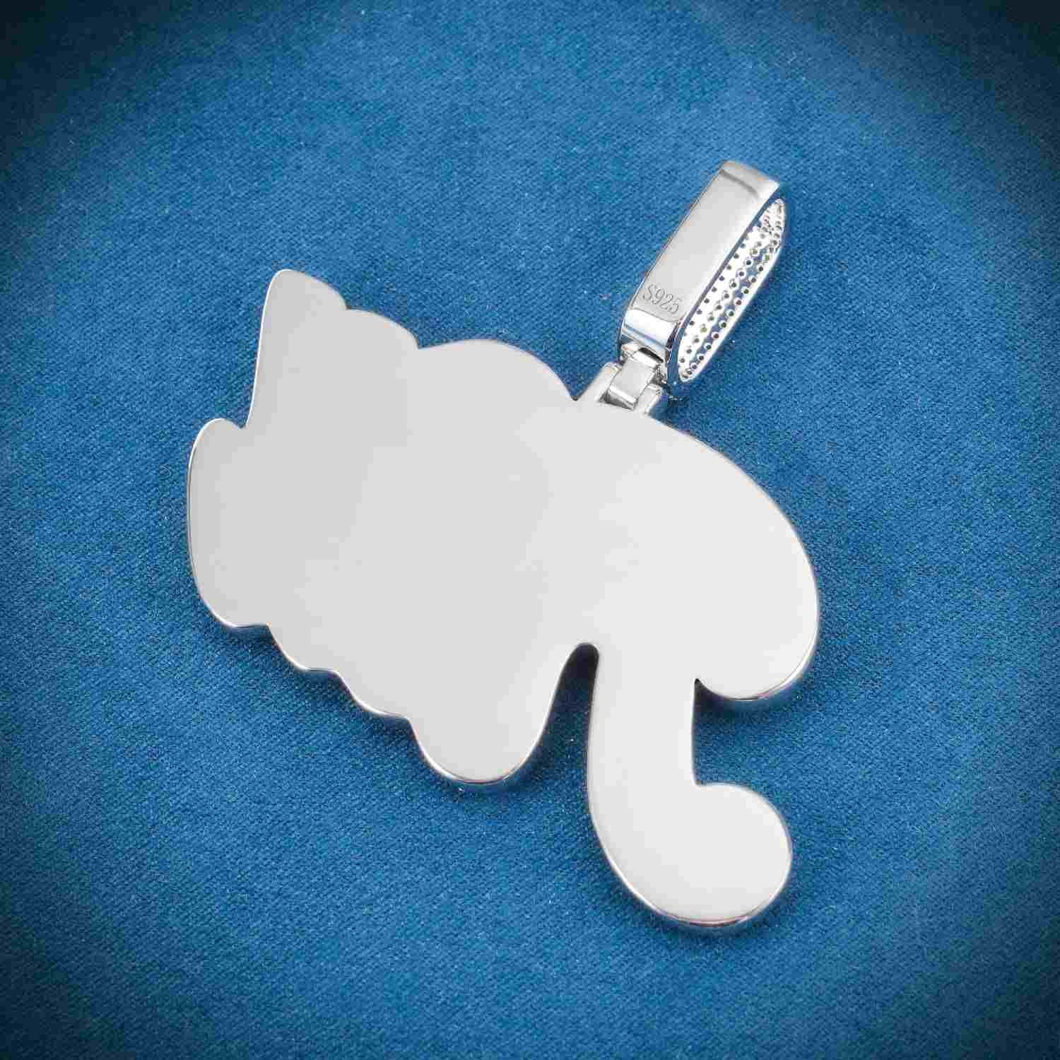 "KILL" Custom Moissanite Pendant 14K Gold - Image 5