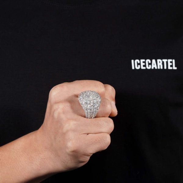 Moissanite Oval Cut Cluster Ring - Image 3