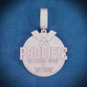 "PROLIFIC" Custom Moissanite Pendant 14K Gold