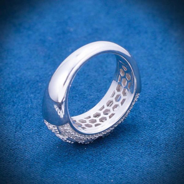 Round Shaped Moissanite Ring 14K Gold - Image 5